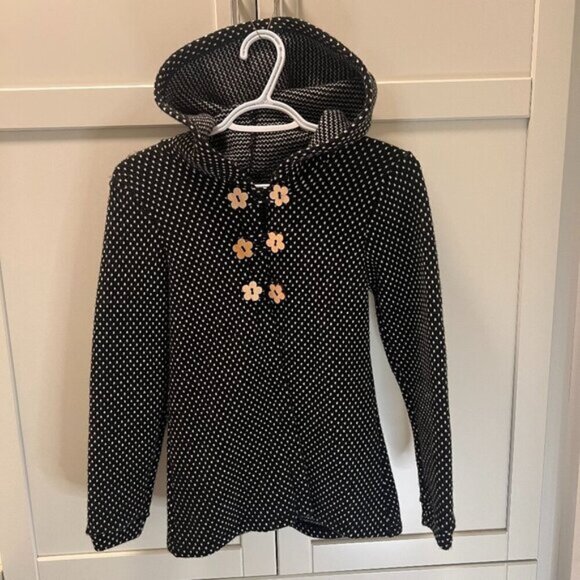 Other - Handmade Pea Coat wWooden Flower Buttons Size XXS WMN12 Kids